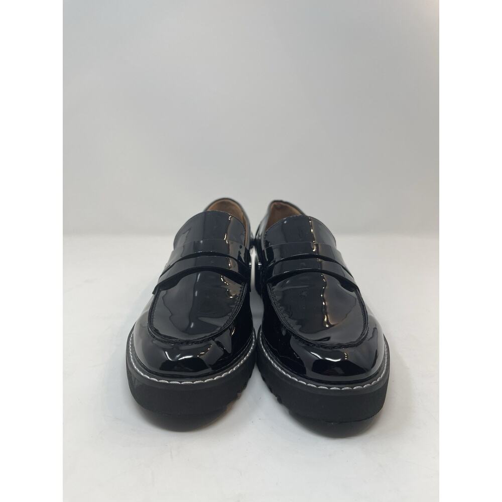 Franco Sarto Cassandra Penny Loafers with a Lug Sole Patent Leather Size 10M - Picture 2 of 9